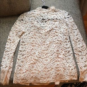 Lace longe sleeve shirt